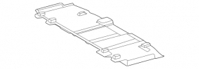 Rear trunk floor mat for Mercedes H247 GLA 20-23, black