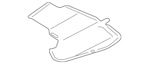 Hood insulation left Mazda3 MPS 09-13