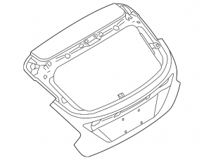 Naked tailgate for Ford Focus mk3 11-14 pre-rest 5d