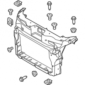 TV panel radiator Ford Explorer 16-19 rest 3.5, 3.7