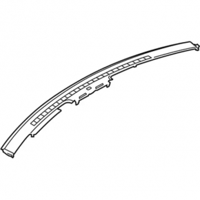 Front panel trim, central upper, Ford Mustang mk6 18-23, black