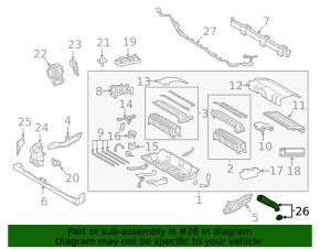 Air duct cooling VVB Toyota Camry v70 18-24 under lithium-ion