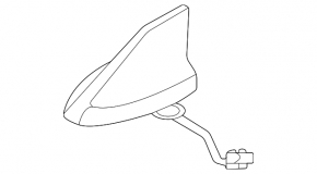 Antenna fin Ford Explorer 20 - type 2