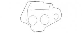 Front bumper mount left Mazda CX-5 13-16 on the wing