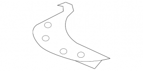 Right wind deflector for Jaguar I-Pace 19-20