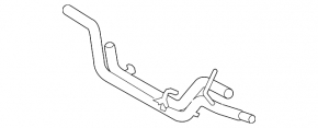Cooling system pipes metal Lexus RX350 10-15