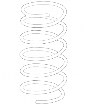 Front left spring Mercedes W164 ML W251 R