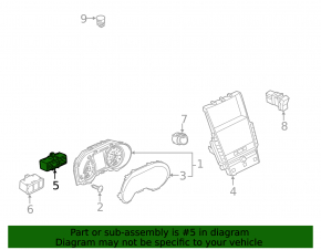 Infiniti Q50 14- Backlight and TRIP Control Buttons