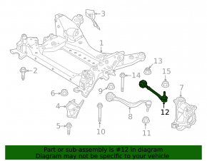 Lower control arm, front right, rear, BMW X3 G45 24-25