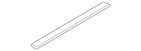 Door sill insert front left Volvo XC60 18-23 chrome