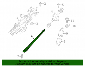 Lower steering universal joint for BMW X5 G05 19-26 for replacement