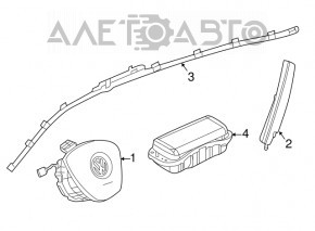 Airbag seat left VW Atlas 18-