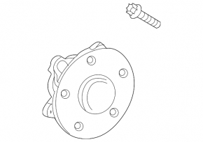 Front left hub Lexus LS500 18-20