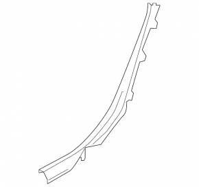 Inner rear left door sill trim for Audi A6 C8 19-21, light gray, for cleaning