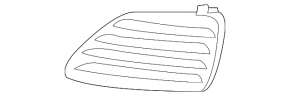Right bumper grille for Toyota Camry V40 (restored)