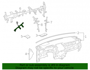 SRS airbag bracket for Toyota Venza 21-24