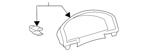 Instrument cluster cover for Toyota Solara 04-08