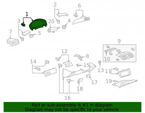 Instrument cluster cover for Toyota Solara 04-08