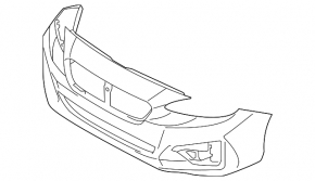 Front Bumper Naked Subaru Impreza 17- GK