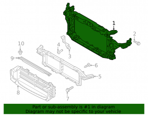 TV panel radiator Kia Optima 16-
