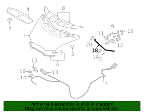 Nissan Leaf 11-17 Hood Support