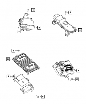 Jeep Cherokee KL 16-18 3.2 Engine Computer ECU