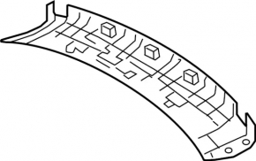 Infiniti QX50 19-20 black ceiling trim