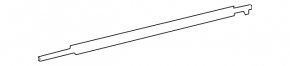 Door-glass molding, central front right, Toyota Prius V 12-17, matte black
