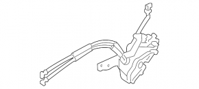 Rear right door lock Hyundai Elantra UD 11-16