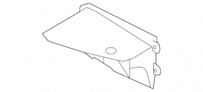 Gearbox cooling radiator deflector Lexus RX450 10-15