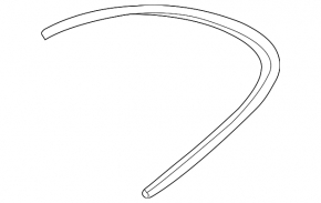 Molding window rear right Porsche Cayenne 958 11-14 black