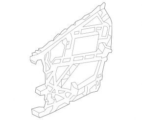 Left rear bumper bracket Mercedes GL-class X166 13-16 AMG pkg