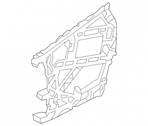 Left rear bumper bracket Mercedes GL-class X166 13-16 AMG pkg