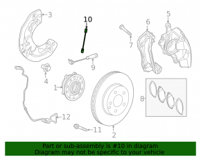 Front left brake hose Mercedes W213 E 17-23 RWD