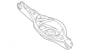 Lower control arm under spring rear left Mazda 3 14-18 BM