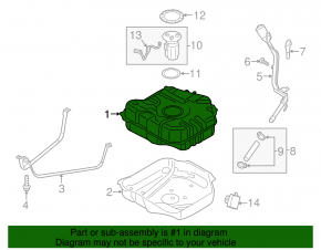 Fuel tank Ford C-max MK2 13-18 Energi