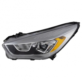 Left front headlight assembly for Ford Escape MK3 2017-2019, halogen + LED, light, sand, scuffs, scratches