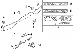 Mazda CX-90 24-26 tailgate emblem