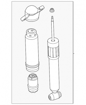 Shock absorber front left Ford Mustang Mach-E 21-23 RWD