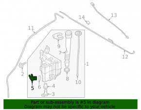 Mazda CX-50 23-25 Windshield Washer Motor