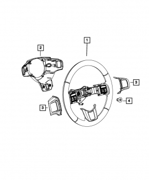 Naked steering wheel Chrysler 300 11-