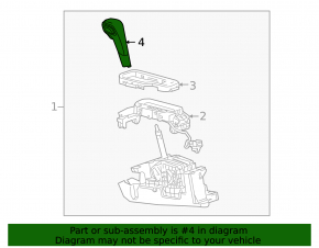 Chevrolet Equinox 10-15 prerest gear knob