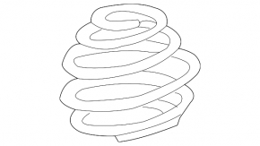 Rear left spring BMW X3 E83 03-10 manual transmission