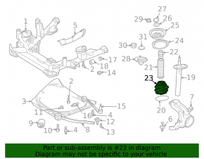 Rear left spring BMW X3 E83 03-10 manual transmission