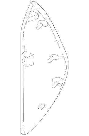 Front panel trim side left VW Atlas 18- gray