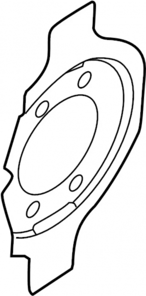 Front left brake disc cover for Nissan Pathfinder 22-25