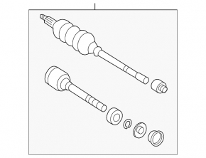 Drive axle shaft front left Toyota Avalon 05-12