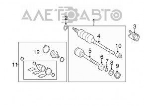 Front left half-shaft drive for Toyota Avalon 05-08