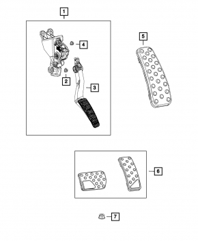 Dodge Challenger 11-23 Gas Pedal Pad Broken Latch
