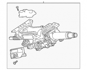 Electrically adjustable steering column for Audi E-Tron 19-23